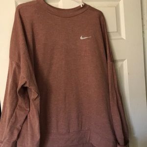 Mauve Nike running pullover